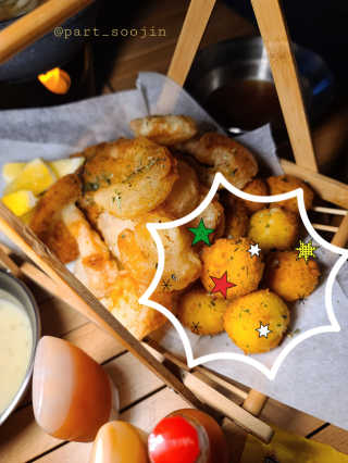 가치식탁 리얼치즈스틱, 리얼크림치즈볼 — 4점을 준 리뷰어가 2020년 10월 올린 사용 사진