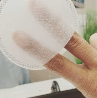 뷰트리 BEAUTREE PLA 버블 각질 제거 클렌징 패드 — 3.5점을 준 리뷰어가 2020년 9월 올린 사용 사진