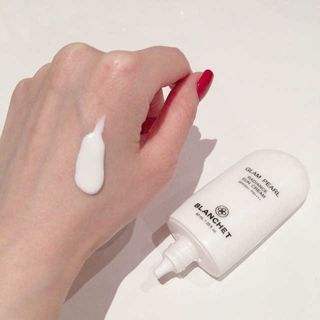 블랑쉐 글램 펄 래디언스 선 크림 SPF50+/PA++++ 40ml 리뷰 사진
