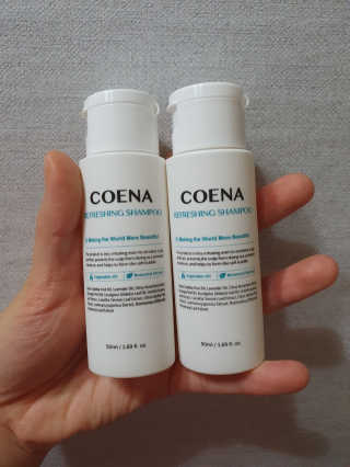 코에나샴푸 자연유래 식물성 코에나 샴푸 50ml — 5점을 준 리뷰어가 2020년 4월 올린 사용 사진