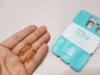 JW중외제약 마이코드 알티지 오메가3 1000 mg — 5점을 준 리뷰어가 2020년 8월 올린 사용 사진