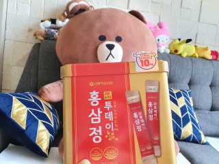 서울약사신협_투데이홍삼정_틴케이스_10g x 30포 — 5점을 준 리뷰어가 2020년 7월 올린 사용 사진