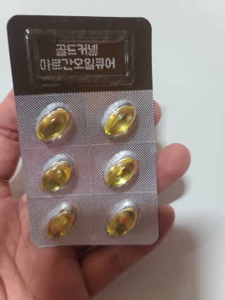 조은약초 골드 커넬 모로코 먹는 식용 아르간오일 큐어 30캡슐 — 4점을 준 리뷰어가 2020년 11월 올린 사용 사진