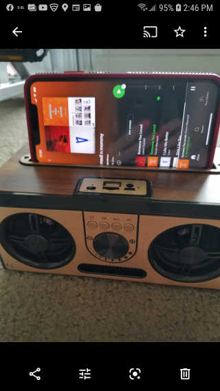 SEVIZ RETRO20W 레트로 블루투스 스피커 — 5점을 준 리뷰어가 2020년 6월 올린 사용 사진