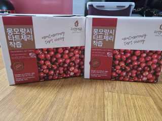 자연에온 몽모랑시 타트체리 착즙 100mL 10개입 2BOX — 4점을 준 리뷰어가 2020년 10월 올린 사용 사진