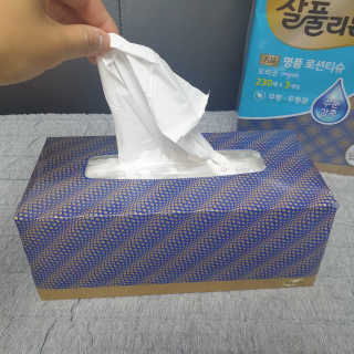 잘풀리는집 부드러운 모이스처 보습 미용 티슈 230매 — 5점을 준 리뷰어가 2020년 9월 올린 사용 사진