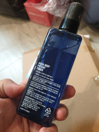 다슈코리아 다슈 맨즈 아쿠아 딥 포텐 토너 153ml — 3점을 준 리뷰어가 2020년 9월 올린 사용 사진