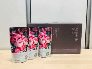 농사지음 약콩과 작두콩으로 만든 오늘두유 작약 — 5점을 준 리뷰어가 2020년 8월 올린 사용 사진