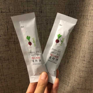 유유네이처 머빈스 젤리 레드비트 콜라겐 — 4점을 준 리뷰어가 2020년 4월 올린 사용 사진