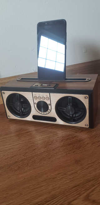 SEVIZ RETRO20W 레트로 블루투스 스피커 — 5점을 준 리뷰어가 2020년 8월 올린 사용 사진