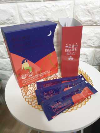 서울약사신협_쁘띠쁘띠타트체리콜라겐_20g x 14포 — 5점을 준 리뷰어가 2020년 12월 올린 사용 사진