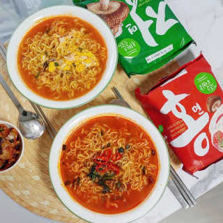 [풀무원] 자연은맛있다 정면, 백면, 홍면  세트 — 4.5점을 준 리뷰어가 2020년 9월 올린 사용 사진