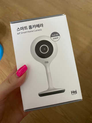 헤이홈 스마트 홈카메라 + 헤이베어 캐릭터커버 — 5점을 준 리뷰어가 2020년 5월 올린 사용 사진