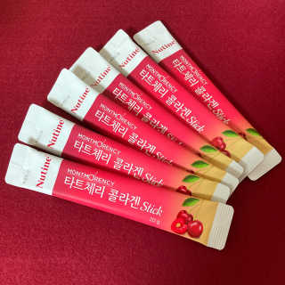 뉴틴 타트체리 콜라겐 스틱 20g X 30포 — 4.5점을 준 리뷰어가 2020년 8월 올린 사용 사진