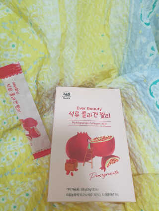365더건강 에버뷰티 석류콜라겐 젤리 — 5점을 준 리뷰어가 2020년 7월 올린 사용 사진