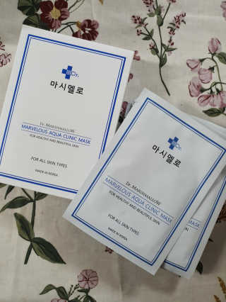 닥터마시멜로 닥터마스멜로 마블러스 아쿠아 클리닉 마스크 — 5점을 준 리뷰어가 2020년 10월 올린 사용 사진
