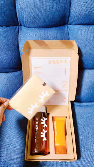 려 아로마 늦잠 꿀잠 샴푸 키트 — 5점을 준 리뷰어가 2020년 8월 올린 사용 사진
