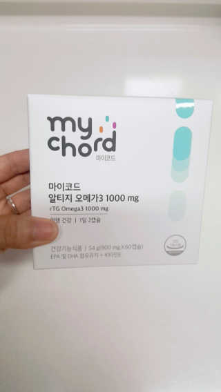 JW중외제약 마이코드 알티지 오메가3 1000 mg — 5점을 준 리뷰어가 2020년 8월 올린 사용 사진