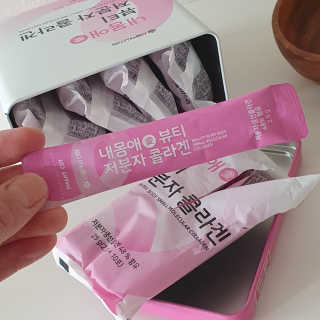 서울약사신협_내몸애뷰티저분자콜라겐_2.5g 50포 — 5점을 준 리뷰어가 2020년 5월 올린 사용 사진