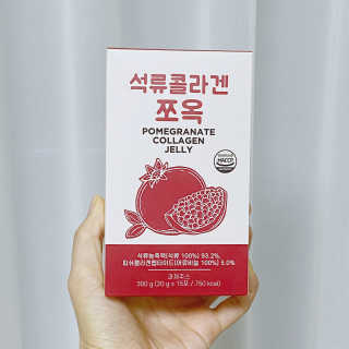 조은약초 석류콜라겐 석류즙 석류쪼옥 젤리 스틱 15포 x 20g — 5점을 준 리뷰어가 2020년 7월 올린 사용 사진