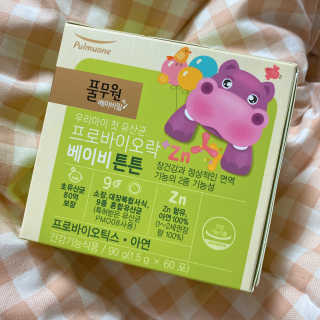 [풀무원베이비밀] 프로바이오락 베이비 튼튼 유산균 — 4점을 준 리뷰어가 2020년 7월 올린 사용 사진