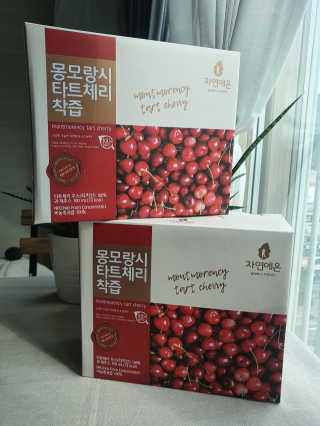 자연에온 몽모랑시 타트체리 착즙 100mL 10개입 2BOX — 5점을 준 리뷰어가 2020년 9월 올린 사용 사진