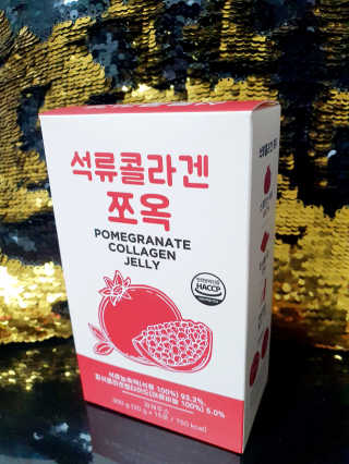 조은약초 석류콜라겐 석류즙 석류쪼옥 젤리 스틱 15포 x 20g — 5점을 준 리뷰어가 2020년 7월 올린 사용 사진