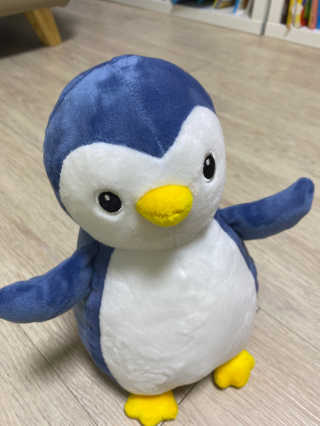 더샵토이 핸드메이드 동물 펭귄 애착 봉제인형 — 5점을 준 리뷰어가 2020년 7월 올린 사용 사진