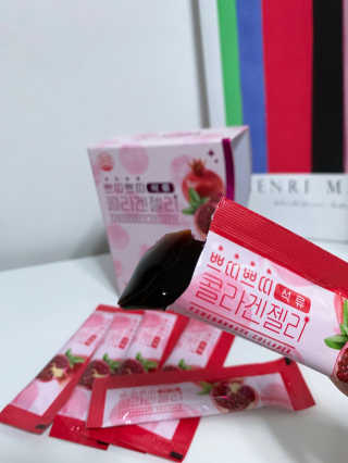 헬스업_쁘띠쁘띠석류콜라겐젤리_20g x 14포 — 5점을 준 리뷰어가 2020년 10월 올린 사용 사진