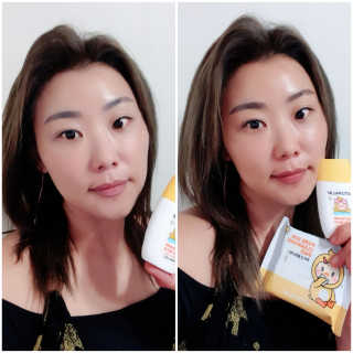 아토팜 야외놀이 선밀크 SPF50+ PA+++ — 5점을 준 리뷰어가 2020년 5월 올린 사용 사진