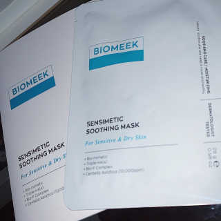 바이오믹 BIOMEEK SENSIMETIC SOOTHING MASK.S — 5점을 준 리뷰어가 2020년 7월 올린 사용 사진