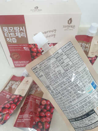 자연에온 몽모랑시 타트체리 착즙 100mL 10개입 2BOX — 5점을 준 리뷰어가 2020년 9월 올린 사용 사진