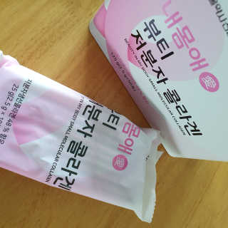 서울약사신협_내몸애뷰티저분자콜라겐_2.5g 50포 — 5점을 준 리뷰어가 2020년 4월 올린 사용 사진