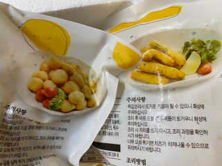 가치식탁 리얼치즈스틱, 리얼크림치즈볼 — 4점을 준 리뷰어가 2020년 8월 올린 사용 사진
