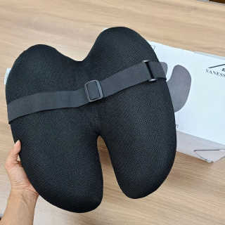바네스데코 메모리폼 라텍스 등받이 날개쿠션 — 5점을 준 리뷰어가 2020년 6월 올린 사용 사진