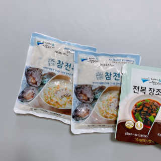 바다는다웰빙이다 완도사랑 전복죽 250g - 2팩 + 전복장조림 2팩 — 5점을 준 리뷰어가 2020년 8월 올린 사용 사진