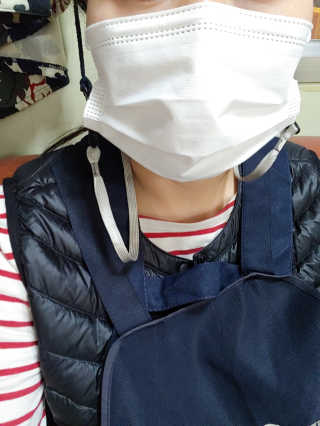 모아이 데일리 마스크 30매 개별포장 FDA등록 — 5점을 준 리뷰어가 2020년 11월 올린 사용 사진