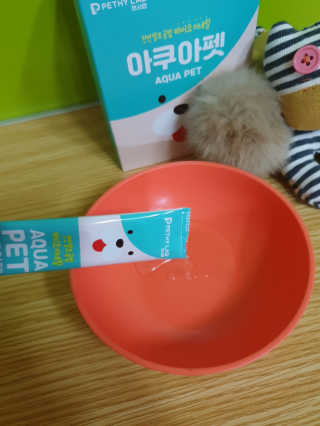 펫시랩 반려견용 액상 프리바이오틱스 아쿠아펫 — 5점을 준 리뷰어가 2020년 12월 올린 사용 사진