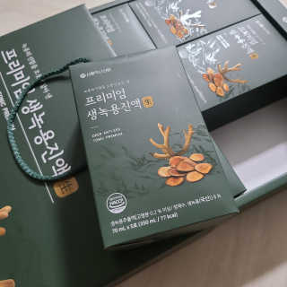 서울약사신협 약사신협_생녹용 진액_70ml x 30포 — 5점을 준 리뷰어가 2020년 10월 올린 사용 사진