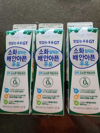 남양유업 맛있는우유GT 소화잘되는 배안아픈우유 3EA — 5점을 준 리뷰어가 2020년 10월 올린 사용 사진