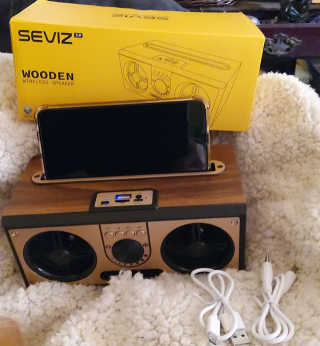 SEVIZ RETRO20W 레트로 블루투스 스피커 — 5점을 준 리뷰어가 2020년 8월 올린 사용 사진