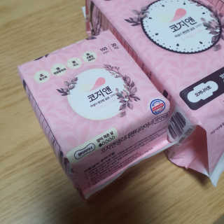 코지앤 생리대 체험 패키지 — 5점을 준 리뷰어가 2020년 11월 올린 사용 사진