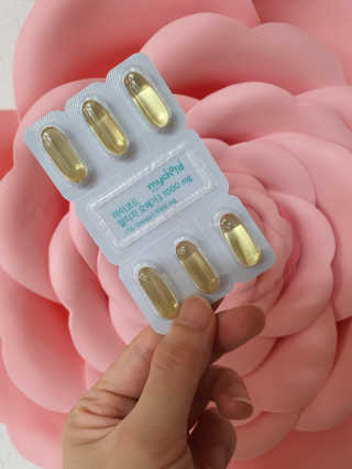 JW중외제약 마이코드 알티지 오메가3 1000 mg — 4점을 준 리뷰어가 2020년 7월 올린 사용 사진