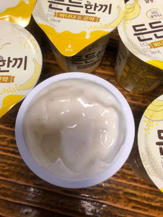 남양유업 [떠먹는 불가리스] 든든한끼 바나나 곤약 10ea — 5점을 준 리뷰어가 2020년 9월 올린 사용 사진