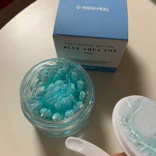 메디필 블루 아쿠아 톡스 크림 — 4.5점을 준 리뷰어가 2020년 8월 올린 사용 사진