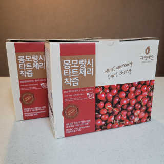 자연에온 몽모랑시 타트체리 착즙 100mL 10개입 2BOX — 5점을 준 리뷰어가 2020년 10월 올린 사용 사진