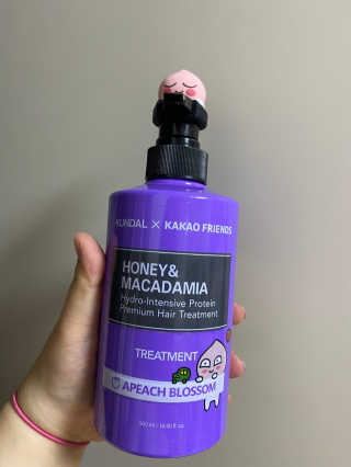 KUNDAL [쿤달 X 카카오프렌즈] 샴푸/트리트먼트 500ml 2구 세트 — 5점을 준 리뷰어가 2020년 11월 올린 사용 사진