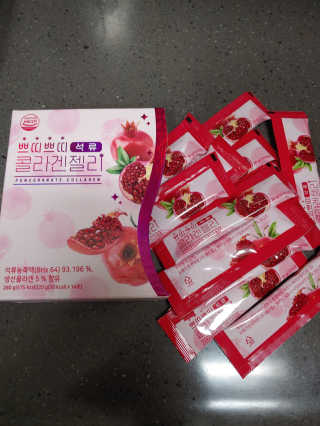 헬스업_쁘띠쁘띠석류콜라겐젤리_20g x 14포 — 4점을 준 리뷰어가 2020년 12월 올린 사용 사진