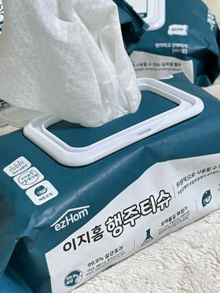 이지홈 간편 살균 행주 티슈 — 4점을 준 리뷰어가 2020년 12월 올린 사용 사진