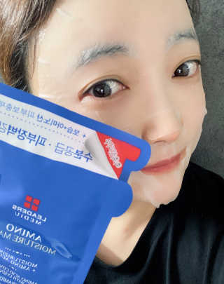 리더스코스메틱 리더스 메디유 아미노 모이스처 마스크 — 5점을 준 리뷰어가 2020년 5월 올린 사용 사진